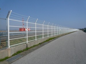 FRP Airport Fence in Use