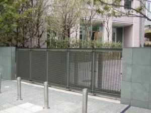 Used as lattice material for school gate - GS4040 gray